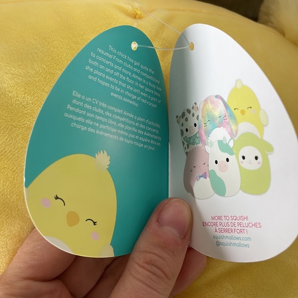 Aimee Squishmallow Easter Chick 12” BNWT - Picture 4 of 4